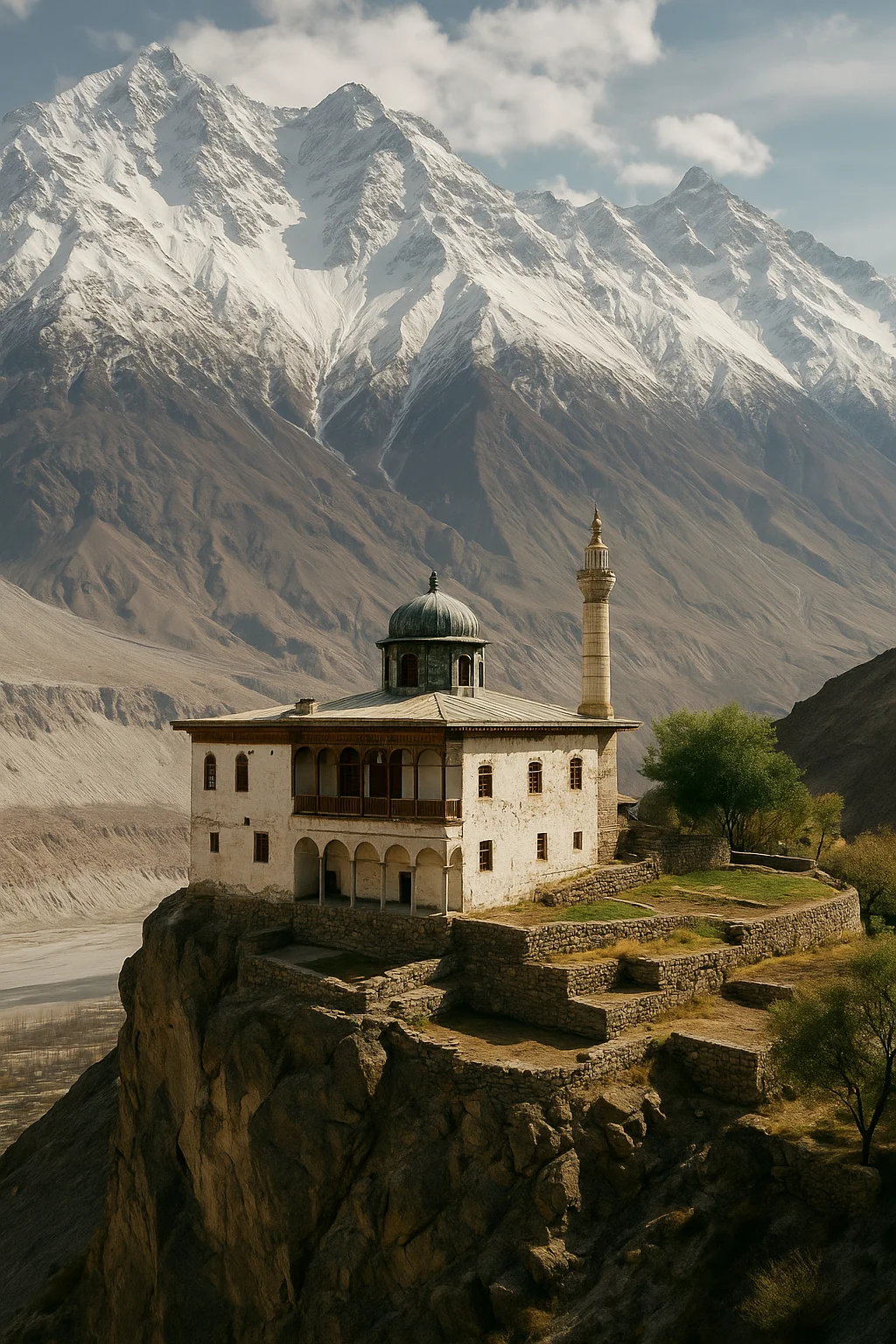 Thoqsikhar Mosque near Cascade Resorts, Skardu, Ghanche, Gilgit Baltistan