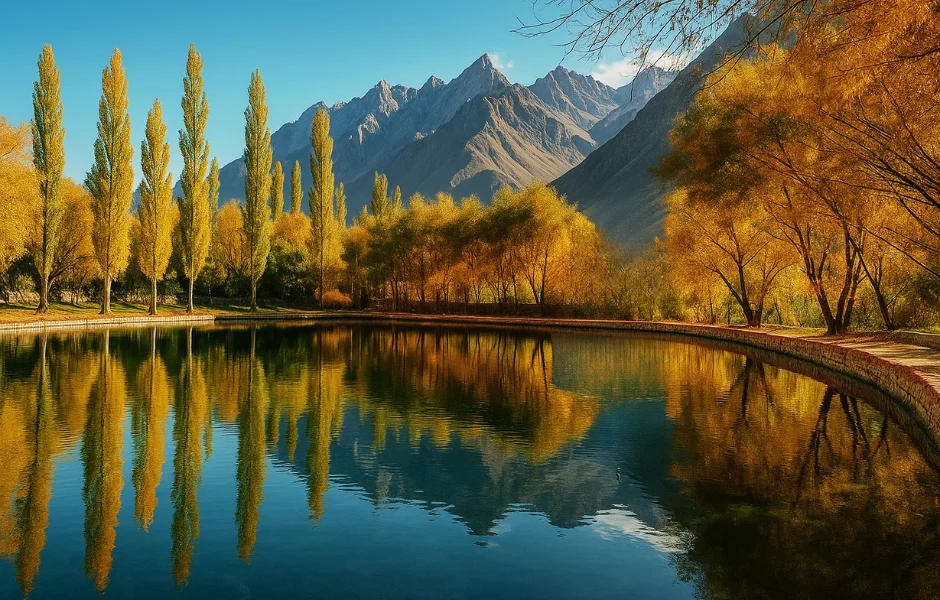 Sogha Lake near Cascade Resorts, Skardu, Ghanche, Gilgit Baltistan